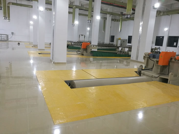 我司圓滿完成廣東深圳福田污水處理廠玻璃鋼格柵、蓋板安裝工程